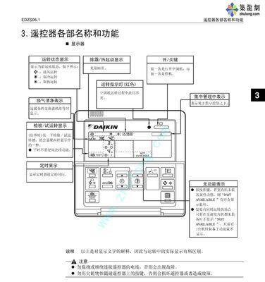 掌握大金空调遥控器的故障码查找方法（通过故障码快速定位大金空调的问题）  第1张